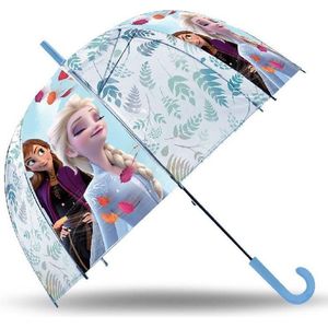 Kids Licensing Klok-paraplu transparant 48 cm, The Frozen 2