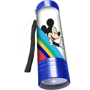 Disney Zaklamp Mickey Junior 15 X 4 Cm Aluminium Lichtblauw