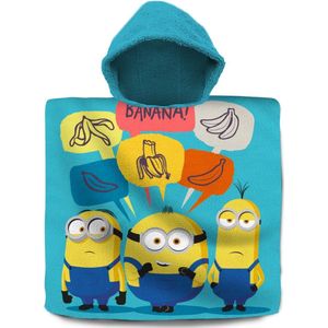 MINIONS KL84168 badponcho, meerkleurig, 60x60 cm