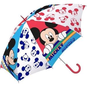 Disney Kinderparaplu Mickey 45 Cm Polyester Rood/wit/blauw