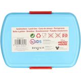 Disney Mickey Mouse broodtrommel/lunchbox voor kinderen - blauw - kunststof - 20 x 10 cm