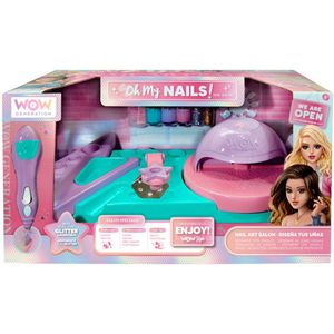 Wow Generation Nagelstudio voor Kinderen - Kinder Nagellak - Glitters en Nageldroger - Vanaf 6 jaar