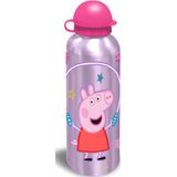 Peppa Pig lunchbox set voor kinderen - 2-delig - roze - aluminium/kunststof