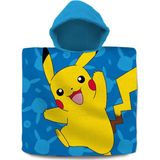 Pokemon bad cape/poncho - 60 x 120 cm - katoen - voor kinderen