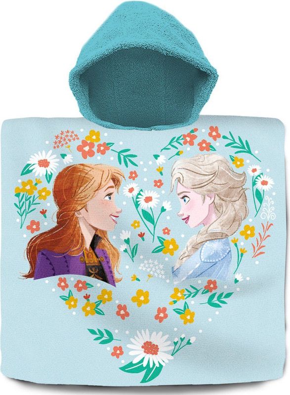 Disney Frozen bad cape/poncho - 60 x 120 cm - katoen - voor kinderen