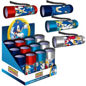 Sonic the Hedgehog Aluminium LED Zaklamp - 1 Stuks - Zilver, Rood, Blauw of Licht blauw