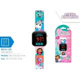 Gabby's Dollhouse - LED Horloge - Multicolor - Siliconen Band