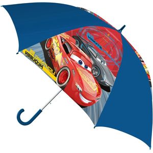 Disney Cars Transparante Kinderparaplu - 40cm - Veilig en Eenvoudig te Hanteren - Ideaal voor Jonge Fans - Duurzaam en Weerbestendig