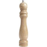 Alessandro Pepermolen/zoutmolen - hout - bruin - 14 cm - kruidenmolen - kruiden vermaler