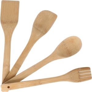 Alessandro Keukengerei spatels set - 30 cm - hout - 4-delig