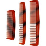 Haar Kammenset - Bruin - Kunststof - 3 Stuks