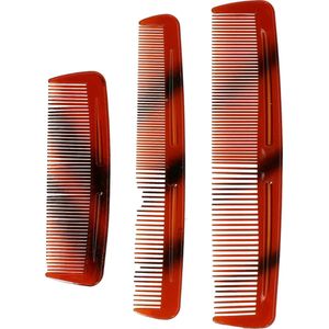 Haar Kammenset - Bruin - Kunststof - 3 Stuks