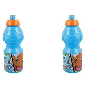 Pokemon 4836 schoolstart bestaande uit 2 waterflessen 400 ml, herbruikbaar, BPA-vrij