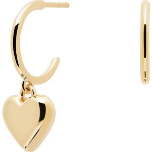P D Paola - Engrave Me - Dames Oorbedels - Goudkleurig - 925 Sterling Silver