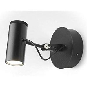 LED-wandlamp, 7 W, model Polo A, zwart, 15 x 11 x 11 cm (referentie: A642-040)