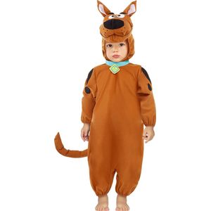 FUNIDELIA Scooby Doo kostuum voor baby - Maat: 69 - 80 cm - Bruin