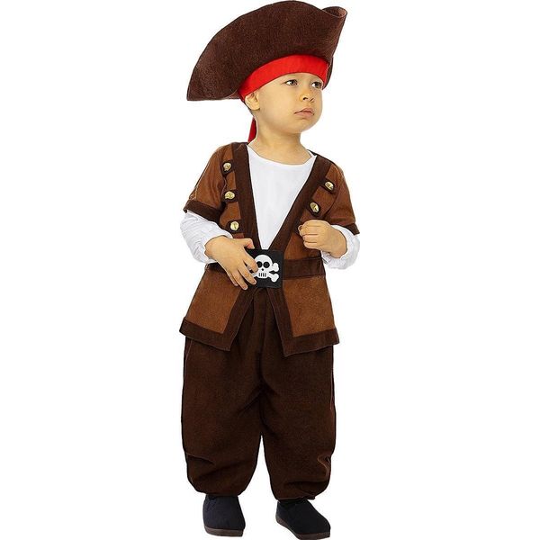thumbnail: Piratenkostuum Voor Kinderen 13-36 Maanden - Compleet Set Met Hoed En Overschoenen