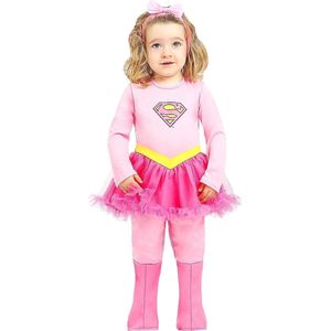 FUNIDELIA Supergirl kostuum voor baby - Maat: 50 - 68 cm - Roze