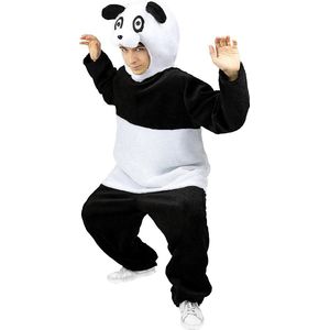 FUNIDELIA Panda Onesie - Panda Kostuum voor volwassenen - Maat: S - M - Wit