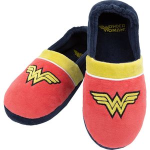 FUNIDELIA Wonder Woman pantoffels voor meisjes - 26-28 - Rood