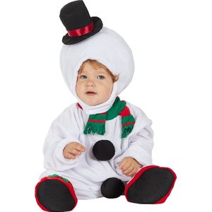 FUNIDELIA Sneeuwpop Kostuum voor baby - Maat: 50 - 68 cm - Wit