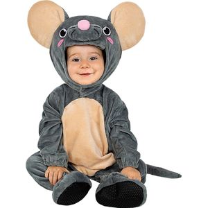 Funidelia | Muizenkostuum Voor voor baby Dieren - Kostuum voor baby Accessoire verkleedkleding en rekwisieten voor Halloween, carnaval & feesten - Maat 12-24 maanden - Grijs/Zilver