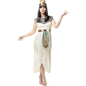 Funidelia | Elegant Cleopatra Kostuum voor vrouwen  Egypte, Farao, Koningin vanEgypte, Landen - Kostuum voor Volwassenen Accessoire verkleedkleding en rekwisieten voor Halloween, carnaval & feesten - Maat L - Wit