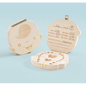 Innovagoods Tandendoosje - Herinneringsdoosje  voor Baby’s - Jongen