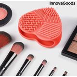 InnovaGoods Heart Reiniger voor make-upkwasten en make-upkwasten - Rood