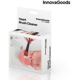 InnovaGoods Heart Reiniger voor make-upkwasten en make-upkwasten - Rood