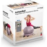 Yogabal met Stabiliteitsring en Weerstandsbanden Ashtanball InnovaGoods