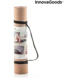 InnovaGoods® Jumat jumat yogamat, praktisch en comfortabel, met antislip en absorberend ontwerp, gemakkelijk op te vouwen en uit te vouwen, ideaal voor yoga, kleur beige/roze.