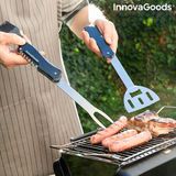 InnovaGoods® Barbecuegereedschapset 5 in 1 BBKit, alles wat je nodig hebt om te koken op de barbecue, met vork, tang, spatel, mes en borstel.