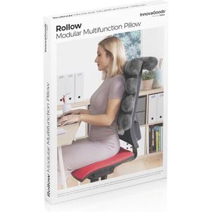 InnovaGoods - Ergonomisch Multifunctioneel Buisvormig Kussen - Fluweelachtig - Katoen/PP