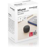 InnovaGoods® Mini draadloze oplaadbare draagbare luidspreker Miund, speel draadloos je favoriete muziek af, draagbaar, compact en elegant ontwerp, ideaal voor thuis en buitengebruik.