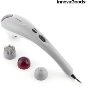 Elektrische handmassageapparaat InnovaGoods | Klopmassage apparaat met 3 massageopties en 3 accessoires | Massageapparaat | Klopmassage stick