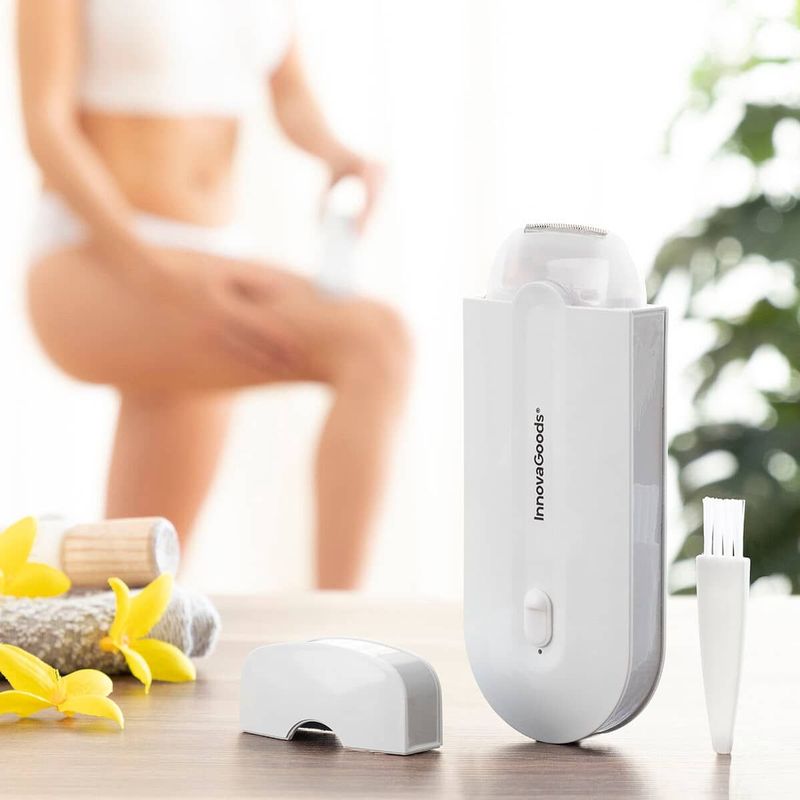 Oplaadbaar Mini-scheerapparaat met Ledlampje Epiluch InnovaGoods