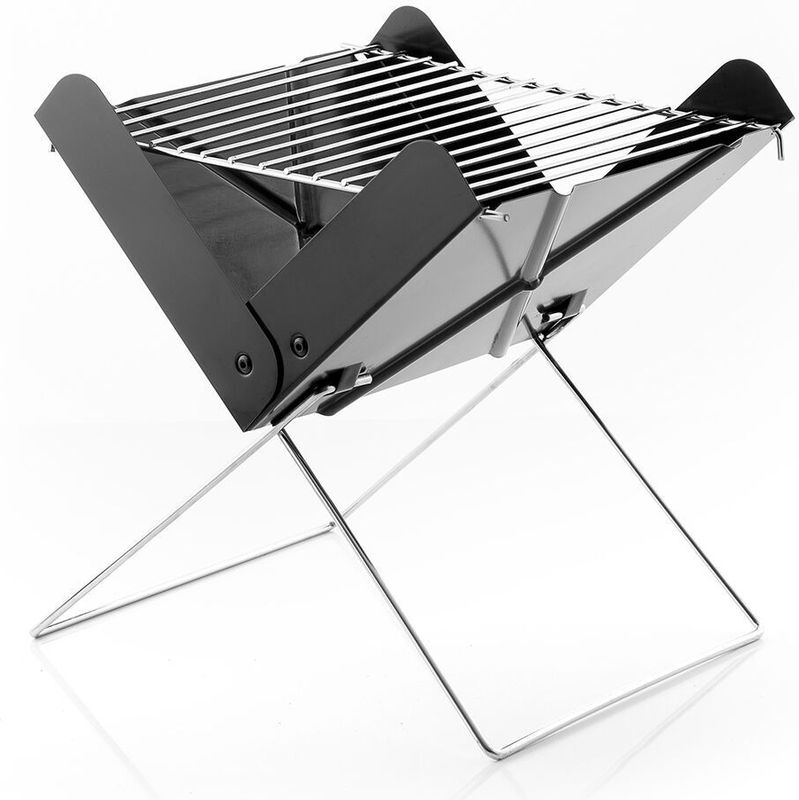 Mini Portable Mini bbq de Charcoal foldecue, faltbar, ideal für Camping und Tischgrill, einfach dezu bedienen und zu reinigen, für 2 Personen,
