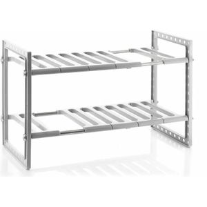 Yamazaki Keukenkast Organizer - 2 niveaus - Tower - Zwart – vtwonen