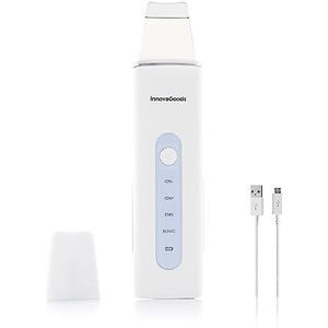 InnovaGoods® 4-in-1 gezichtsverzorging, huidscrubber, gezichtsreiniger, poriënreiniger, peeling, grondige reiniging, voor een betere minerale opname.