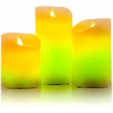 InnovaGoods - Ledkaarsen - Veelkleurig - 3 Stuks - Met Afstandsbediening
