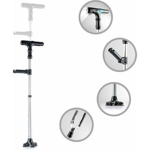 InnovaGoods - Uitschuifbare Wandelstok - Zwart - Met LED-Alarm