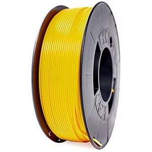 WINKLE PLA 870 Filament, kanariegeel, 3D-printerfilament, PLA 870, 1,75 mm, 1 kg, PLA 870 geel, Ingeo PLA | gloeiproces, extreme hardheid, spoel met 1 kg