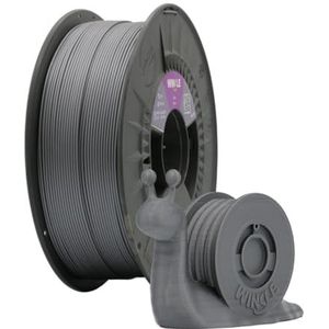 WINKLE PLA HD filament 1,75 mm zilver voor 3D-printen, PLA-spoel 300 g, filament voor 3D-printers, 3D-printmaterialen in filament, maatnauwkeurigheid +/- 0,05 mm, gemakkelijk te printen