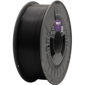WINKLE Tough PLA-filament, robuust, zwart, 3D-printerfilament, PLA-filament, 2,85 mm, 1 kg, zwart PLA, super taaiheid, hardheid, spoel, 1 kg