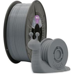 Winkle PLA High Speed Turbo Grey Filament | PLA 1,75 mm | printfilament | 3D-printer | 3D-filament | hoge snelheid | kleur Turbo Grey | spoel van 1000 g