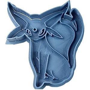 Cuticuter Espeon Pokemon uitsteekvorm, blauw, 8 x 7 x 1,5 cm