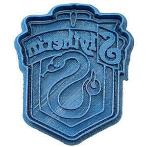 Cuticuter Harry Potter Slytherin koekjessnijder, 8 x 7 x 1,5 cm, blauw