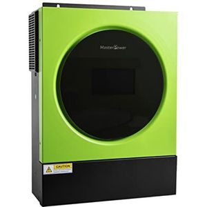 Master U-Power Hybride zonne-omvormer 3600 W 24 V V4, MPPT 120 Ah 4000 W in panelen met geïntegreerde wifi, groen, UM3V4
