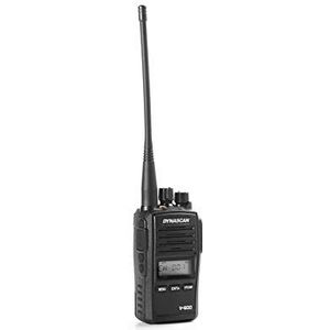 Dynascan V-600 Professionele VHF transceiver (136-174 MHz, 256 kanalen, IP67 waterdicht) zwart